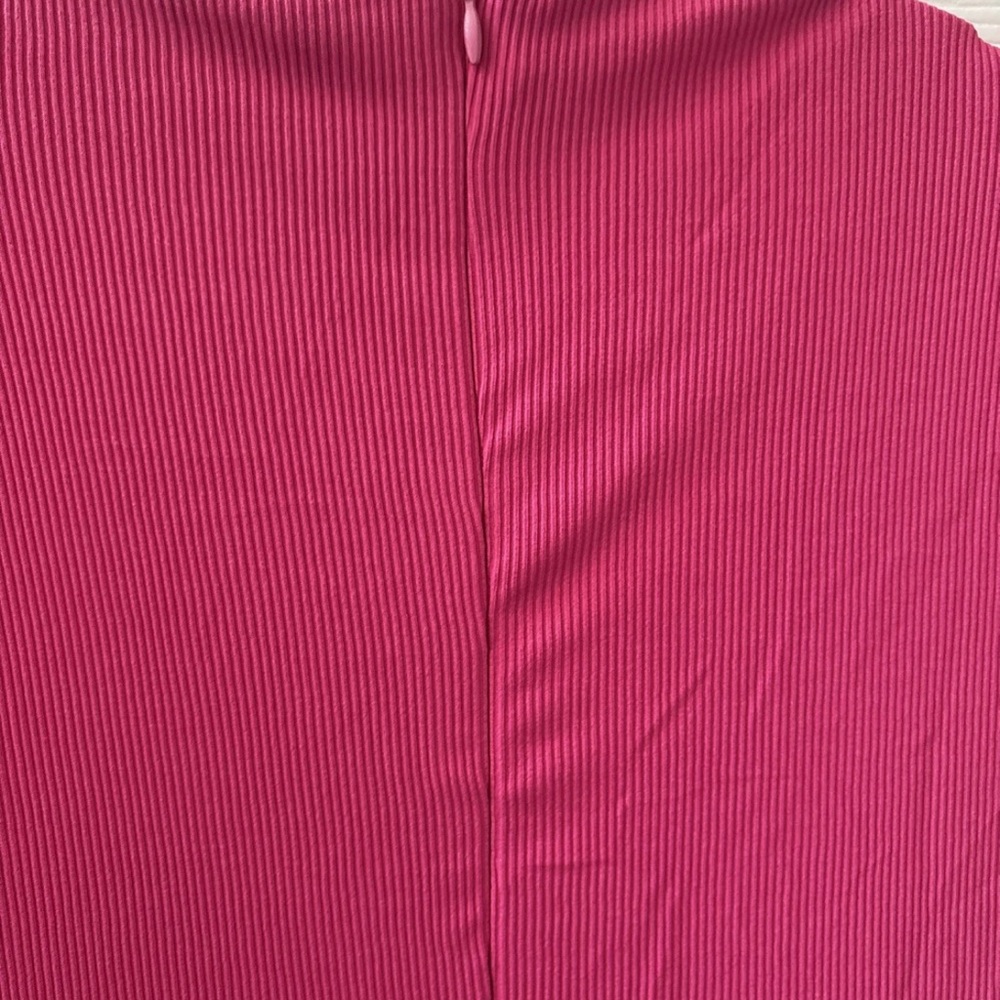 Jumpsuit Hot Pink Women's Size L Sleeveless High Waisted Pockets - Picture 7 of 11